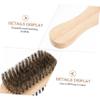 HAPINARY Vegan Beard Brush Soft Bristle Brush for Beard Grooming Barber Hair Men Hair Double-sided Shredded view 3