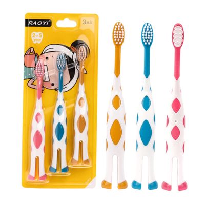 Gogogmee Soft Bristle Baby Toothbrush and Kid Tooth Brush 6pcs Set for Ages 2-5, Gentle Cleaning Ergonomic Handle, Suitable for Toddlers Daily Dental Care