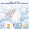 Natural laundry detergent 120 tablets dissolvable washing machine laundry detergent, fresh natural floral scent, powerful cleaning, portable, neat, environmentally friendly, no plastic bottles view 4