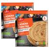 Haldirams Lacha Paratha, Layered Indian Flatbread, Ready-to-Cook Frozen Paratha, 6 Pieces (Pack of 2)
