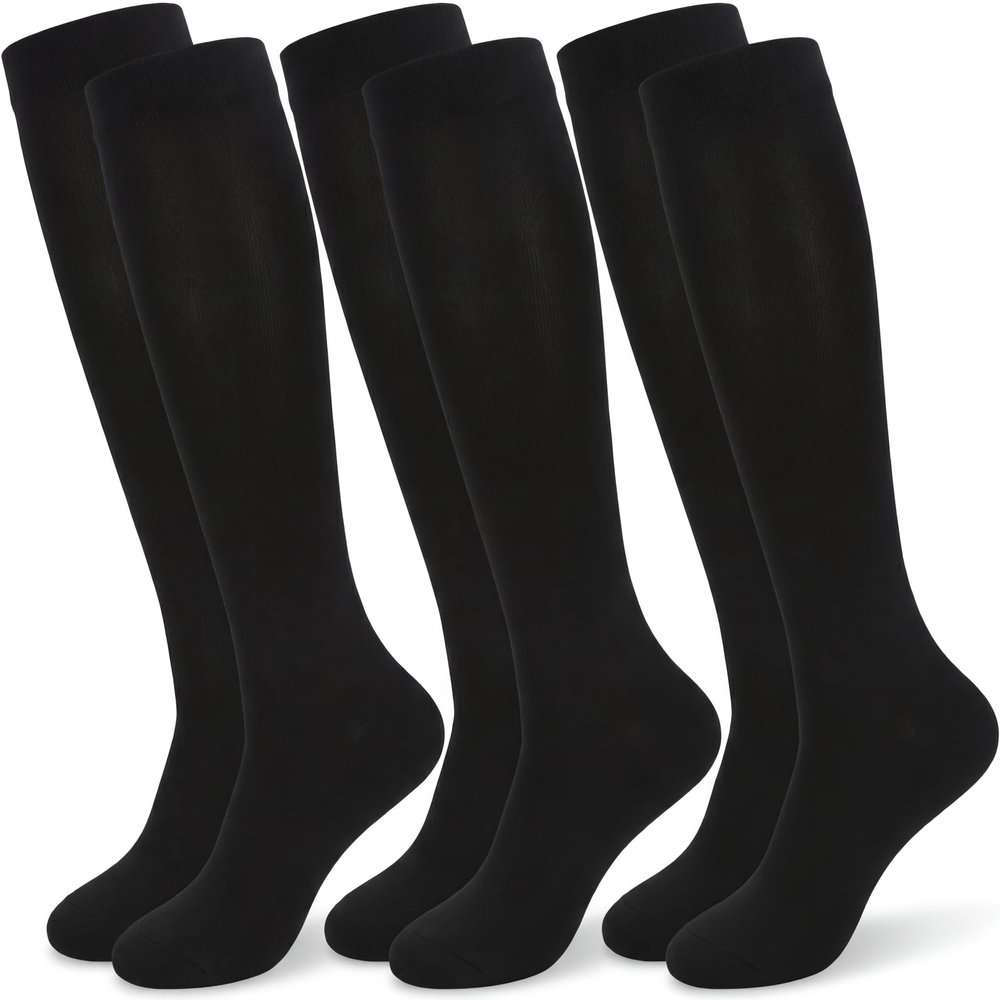 Compression Socks (2 Pair) for Men and Women 20-30 mmHg Compression Stockings Circulation for Cycling Running
