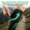 Compression Socks (2 Pair) for Men and Women 20-30 mmHg Compression Stockings Circulation for Cycling Running view 4