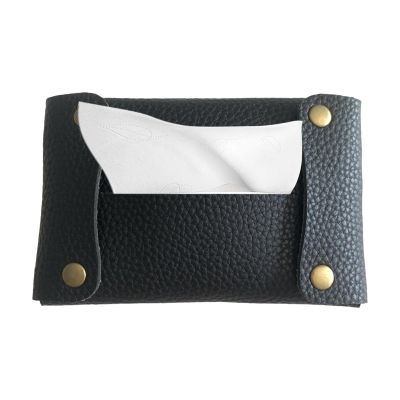 Travel Tissue Holder Paper PU Leather Case Paper Box Bag