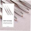 WOONEKY Stainless Steel Eyebrow Tweezers 3pcs Precision Slant Clips for Hair Removal and Facial Grooming Suitable for Eyebrow and Eyelash Shaping view 2