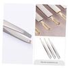 WOONEKY Stainless Steel Eyebrow Tweezers 3pcs Precision Slant Clips for Hair Removal and Facial Grooming Suitable for Eyebrow and Eyelash Shaping view 3