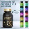 Award Winning 10-in-1 Digestive Enzyme Supplements | Made in The UK | Probiotics & Peppermint Oil for Gut Health, Bloating Relief and Belly Reduction | One Vegan Capsule per Meal | 60 Capsules view 3