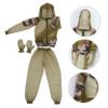 Anneome Outdoor Fishing Suit Set with, Breathable Summer Mesh Beekeeping Clothes and Pants in Green Camouflage, Protective Wear for Camping, Hiking, and Beekeeping view 2