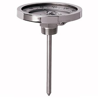 34100664 model gt300r resettable bi-metal process grade thermometer, stainless steel, 3" dial, 1/2" npt back connection, 0.250" diameter x 6" long 304ss stem, 50/500 degrees fahrenheit, +/- 1% full s