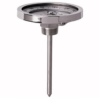 34100664 model gt300r resettable bi-metal process grade thermometer, stainless steel, 3" dial, 1/2" npt back connection, 0.250" diameter x 6" long 304ss stem, 50/500 degrees fahrenheit, +/- 1% full s