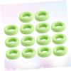 SEWOART 7 Pair Silicone Eyeglass Earmuffs with Anti-slip Round Ear Hooks, Light Green Glasses Leg Covers for Office and Reading Glasses, 14pcs Spectacle Frame Fixed Replacement Sleeve view 2