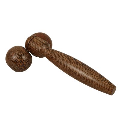 ORFOFE Lifting Neck Massage Instrument Portable Face Massager 17X10X4Cm Wenge Wood Multi-Area Tightening Tool for Buttocks Legs and Full Body Massage