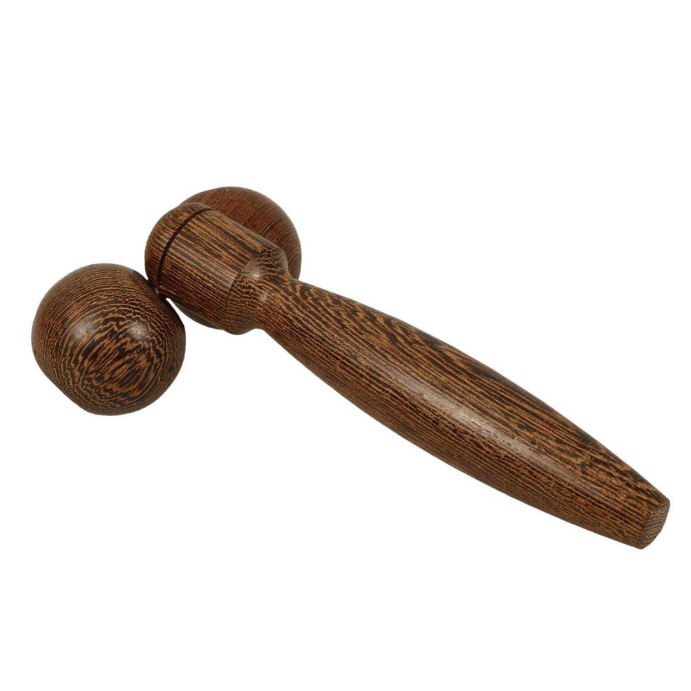 ORFOFE Lifting Neck Massage Instrument Portable Face Massager 17X10X4Cm Wenge Wood Multi-Area Tightening Tool for Buttocks Legs and Full Body Massage