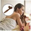 ORFOFE Lifting Neck Massage Instrument Portable Face Massager 17X10X4Cm Wenge Wood Multi-Area Tightening Tool for Buttocks Legs and Full Body Massage view 2