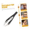 Healeved 3pcs Automatic Retractable Tweezers for Eyebrows Precision Slanted Tip Hair Removal Tool for Women Face Eyebrow Plucking Random Color view 4