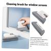 KOMBIUDA 3pcs Window Cleaning Brush with Replacement Brush for Window Track Groove Cleaner for Home Use for Tight Spaces and Corners view 3