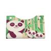 Green Bamboo Cute Pandas Tissue Box Cover PVC Leather Facial Tissue Dispenser Box Holder for Dresser Bathroom Decorative view 2