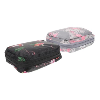 HAPINARY 2pcs Tampon Holder Bag Girls Sanitary Napkin Storage Compact Menstrual Pad Pouch Portable Toiletry Bags