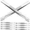 CANIGHT 3sets Stainless Steel Stamp Tweezers Precision Tweezers for Eyelashes Certified Lash Applicator Tools 10pcs*3 view 3
