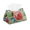 European Style Flower Tissue Box Cover, Tissue Box Holder for Tabletop Desk, Decorative Box Covers, Accessories for Home Car Office view 1