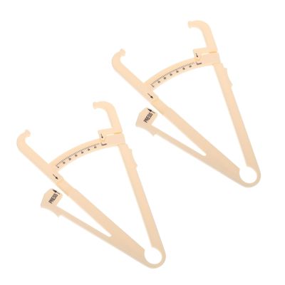 FRCOLOR 6pcs Handheld Body Fat Caliper for Men Women Skinfold Calipers Fat Measuring Accurate Measurement Tape Tool for Tester Analyzer