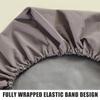 LDLCYCN Waterproof Massage Bed Cover with Face Hole Cooling Thin Spa Massage Table Protective Cover Massage Bed Sheet Cover Elastic Band Edge All-Round Wrap Square Round Head,Gray,185 * 70cm(R) view 2