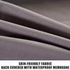 LDLCYCN Waterproof Massage Bed Cover with Face Hole Cooling Thin Spa Massage Table Protective Cover Massage Bed Sheet Cover Elastic Band Edge All-Round Wrap Square Round Head,Gray,185 * 70cm(R) view 3