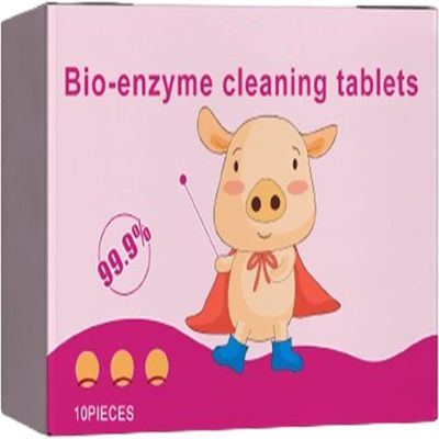 Multi-Functional Bio-Enzyme Cleaning Tablets, Bio-Enzyme Explosive Salt, Cleaner Dissolve Concentrated Tablets, All Purpose Cleaning Tablets, Bleach Tablets for Laundry Kitchen Clothes (2)