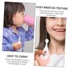 BCOATH Baby Toothbrush 4pcs Set Soft Bristles Infant Toddler Oral Care Training Brush for Newborns with Gentle Gum Protection, Includes Pink Blue for Baby Teeth Cleaning view 2