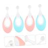 BCOATH Baby Toothbrush 4pcs Set Soft Bristles Infant Toddler Oral Care Training Brush for Newborns with Gentle Gum Protection, Includes Pink Blue for Baby Teeth Cleaning view 3