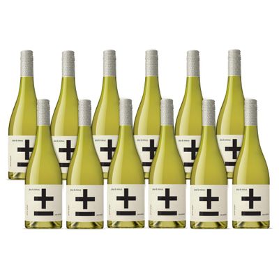 Plus & Minus Non Alcoholic Pinot Grigio White Wine (Bottle 1 x 750ml) Alcohol Free,Gluten free Wine,Gifts for New Mums, Ideal for Celebrations and Festive Parties (Pack 12)