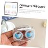 Anneome 4pcs Travel Organizer Case Small Cosmetic Lens Container Material Portable Box for Daily Use view 4