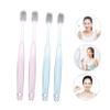 BCOATH Crystal Silver Ion Toothbrush Set, 6pcs Wide Head Soft Bristle Oral Care Toothbrushes for Adults, Travel and Home Use, Green Pink Colors view 4
