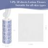 Car Tissue Holder with Facial Tissues Bulk,Travel Tissues, Round Tissue Box for Car, 4 Tubes Car Tissues with Lotion, Paper Towels Holder for car,Car tissues Cylinder view 3