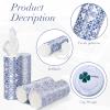 Car Tissue Holder with Facial Tissues Bulk,Travel Tissues, Round Tissue Box for Car, 4 Tubes Car Tissues with Lotion, Paper Towels Holder for car,Car tissues Cylinder view 4
