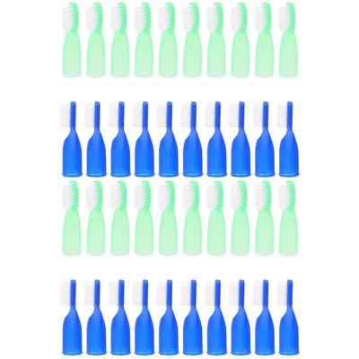 Beatifufu 40pcs Prison Toothbrushes Mini Small Tiny Finger Toothbrush Teeth Clean Tools for Travel Home Use