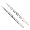 HAPINARY 2pcs Steel Jewelry Tweezers Set for Nail Art Professional Pointed Tweezers Kit Lock and Non-Slip for Repair and DIY view 1