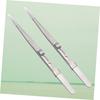 HAPINARY 2pcs Steel Jewelry Tweezers Set for Nail Art Professional Pointed Tweezers Kit Lock and Non-Slip for Repair and DIY view 2