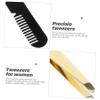Beatifufu 16pcs Professional Eyebrow Tweezers Precision Plucking Tools for Facial Hair Eyelash Extensions and Grooming Portable Design view 2