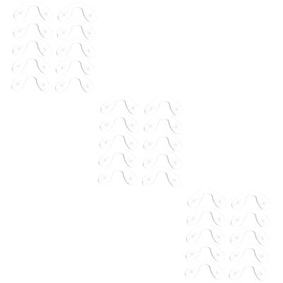 Healvian 30pcs Silicone Eyeglass Nose Pads Replacement Skin-friendly Cushion for Glasses Guards for Eyeglasses