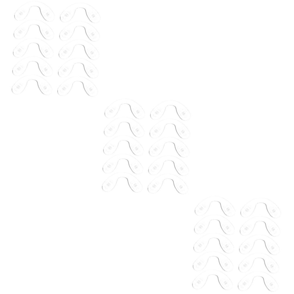 Healvian 30pcs Silicone Eyeglass Nose Pads Replacement Skin-friendly Cushion for Glasses Guards for Eyeglasses