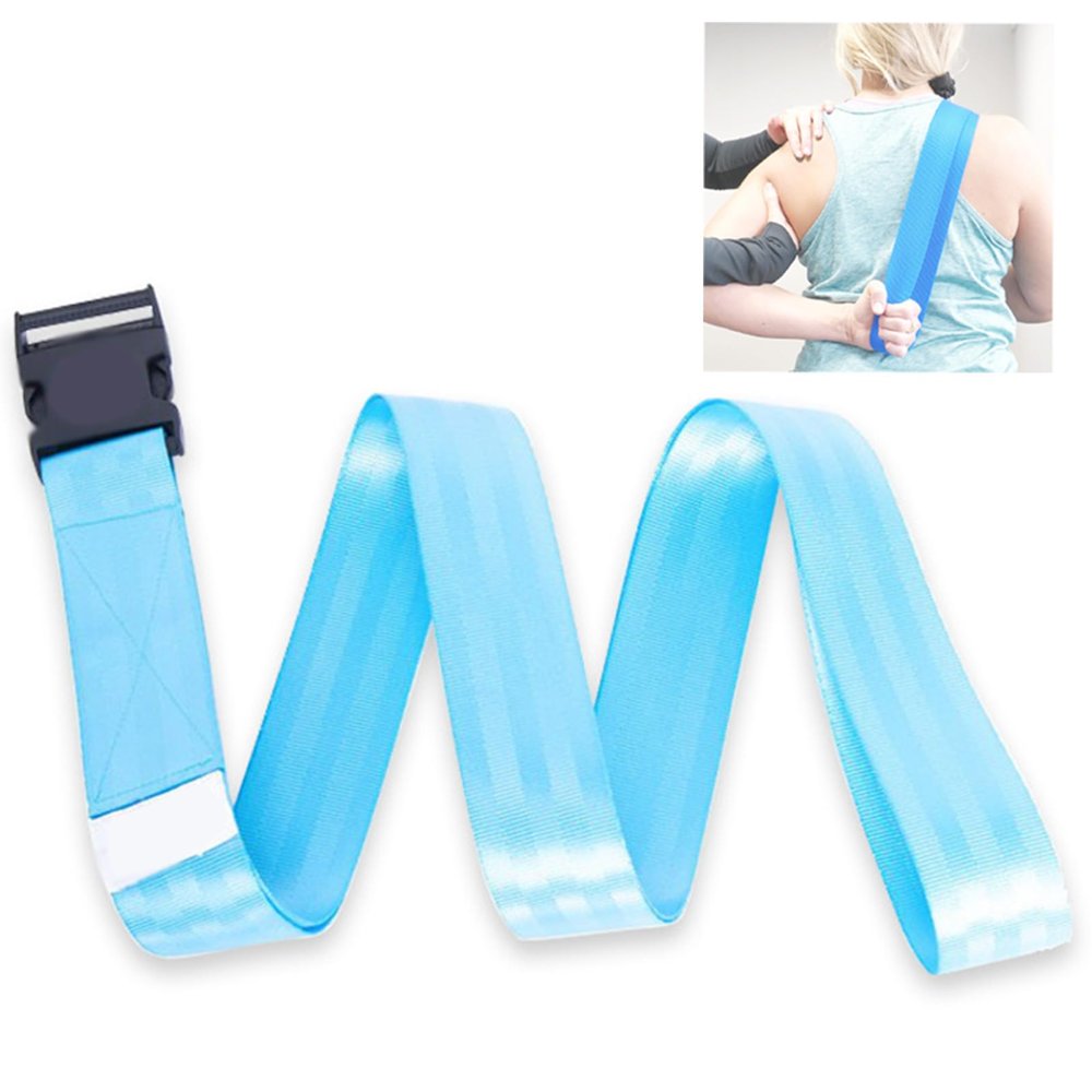 150KG Load-Bearing Reusable Extremity Mobilization Belt,78.7 * 2" Washable,Manual Traction Mobility Strap,With Plastic Fixing Buckle Joint Loosening Strap for Rehab and Stretching