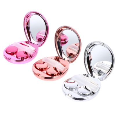BCOATH 3pcs Soft Case for Travel Portable Contact Storage Box Lenses Mini Eye Lenses Box