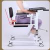 Hydraulic Patient Lift Transfer Chair for Home,Hydraulic Patient Lift Wheelchair for Home Portable Transfer Nursing Chair Lifter 180 Split Seat Cushion Bathroom Bedside Commode(Orange) view 3