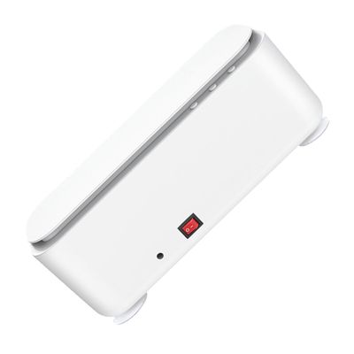 COLLBATH USB Jewelry Cleaner Ultrasonic Cleaning Case for Watches, Dentures Glasses, Portable White Fine Jewelry Cleaning Container Suitable for Travel and Home Use