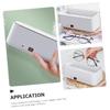 COLLBATH USB Jewelry Cleaner Ultrasonic Cleaning Case for Watches, Dentures Glasses, Portable White Fine Jewelry Cleaning Container Suitable for Travel and Home Use view 4