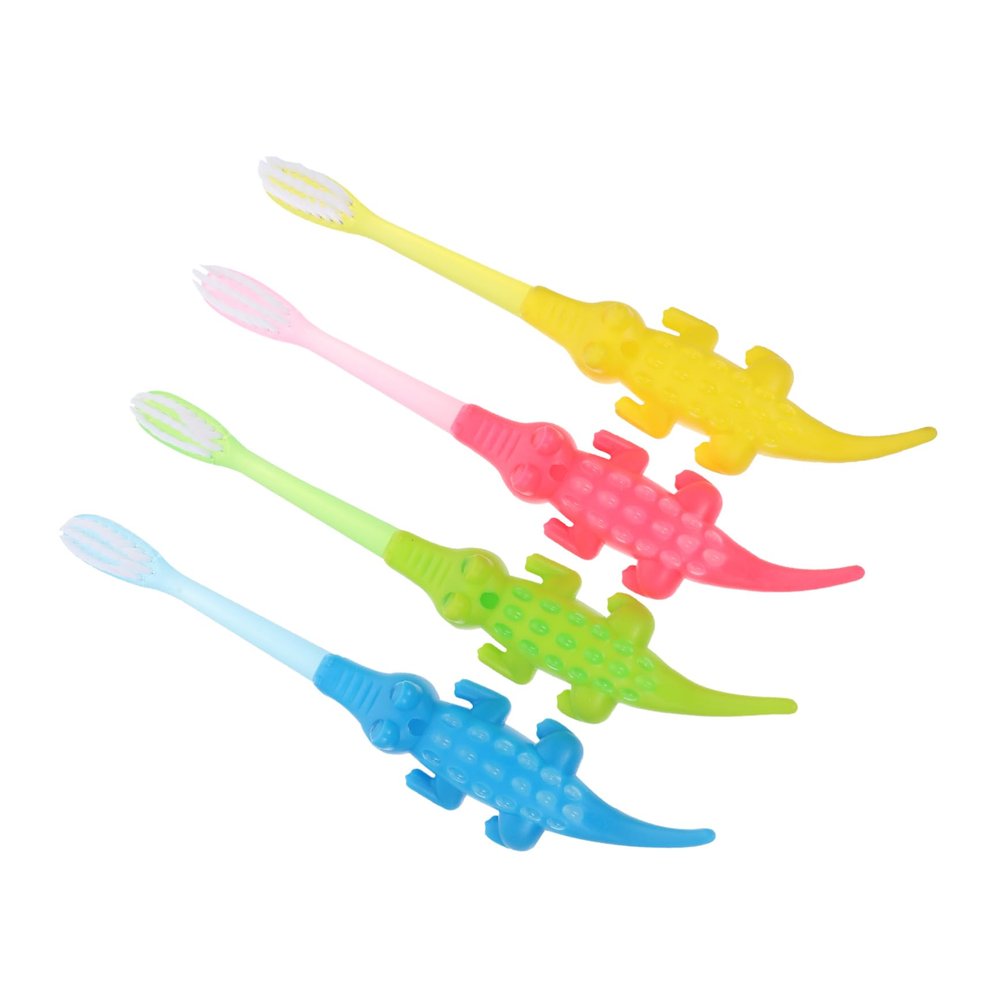 BCOATH 8pcs Cartoon Boy Girl Toothbrushes Supple Bristle Tooth Cleaning Tool for Boys and Girls Oral Care Years Random Color