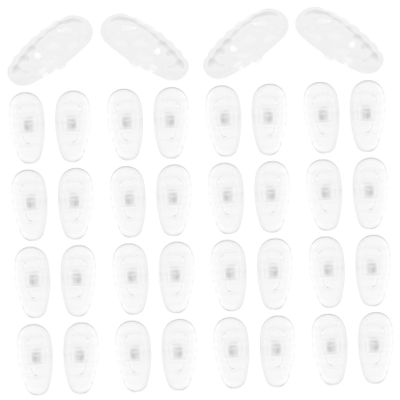 Anneome 20pairs Silicone Nose Pads Replacement Flexible Non Slip for Glasses Eyewear Comfortable Fit Eyeglasses Parts Eyewear Accessories
