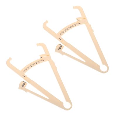 BCOATH 2pcs Handheld Body Fat Caliper Skinfold Caliper Body Fat Measurement Device for Men Women Accurate