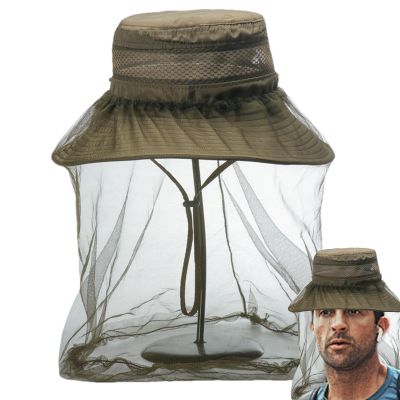 Beekeeping Hat for Women, Hiking Gnat Net for Face, Outdoor Sun Protection Head Covering for Face Wide-Brim Quick-Drying Sunshade Green