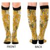 SKYSHU Flower Twig Compression Socks for Women Men(1 Pair), Non-Slip Circulation Knee High Stockings Long Tube Stocking for Running Cycling Travel Nurse Medical,20-30 mmHg view 2